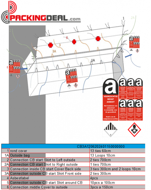 Containerbag 620x240x115cm